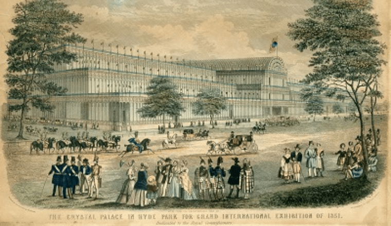 image of people visiting the great exhibition 1851